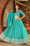 Mehvish Vol 28 By Dani Tabby Silk Print Lehenga Choli Bulk Orders In India